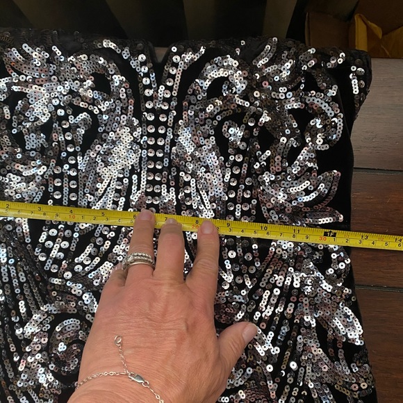 Express sequin & velour dressy dress - Picture 11 of 15